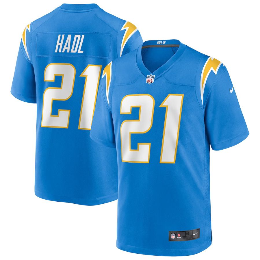 Men Los Angeles Chargers #21 John Hadl Nike Powder Blue Game Retired Player NFL Jersey->los angeles chargers->NFL Jersey